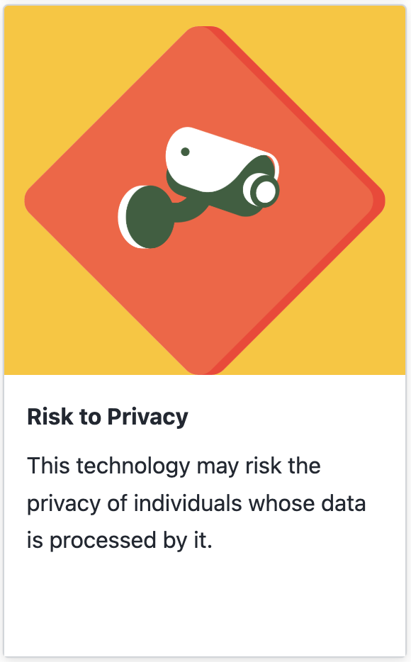 the risk to privacy label